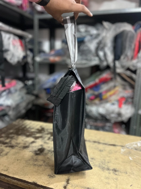 PBH P0155 14*12*6 Shopping Bags - Black, 14*12*6