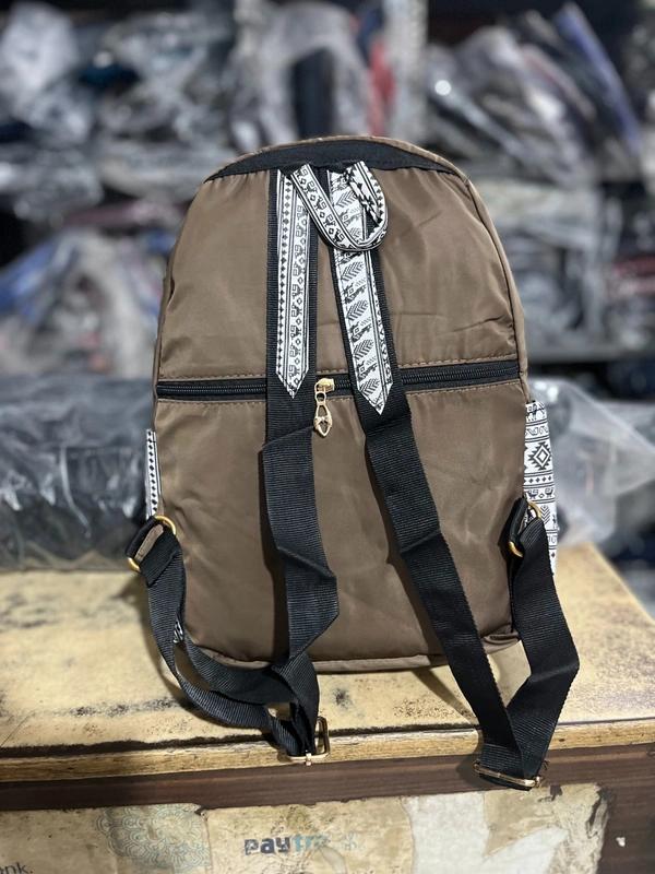 GUCCI PBH P072 14*12*6 Ethnic/Aztec Print Canvas Mini Backpack For Ladies/ Picnic - Spicy Mustard, 14*12*6