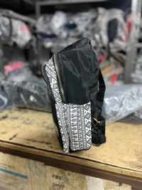 GUCCI PBH P072 14*12*6 Ethnic/Aztec Print Canvas Mini Backpack For Ladies/ Picnic - Black, 14*12*6