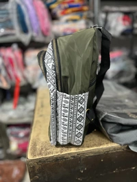 GUCCI PBH P072 14*12*6 Ethnic/Aztec Print Canvas Mini Backpack For Ladies/ Picnic - San Felix, 14*12*6