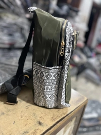 GUCCI PBH P072 14*12*6 Ethnic/Aztec Print Canvas Mini Backpack For Ladies/ Picnic - San Felix, 14*12*6