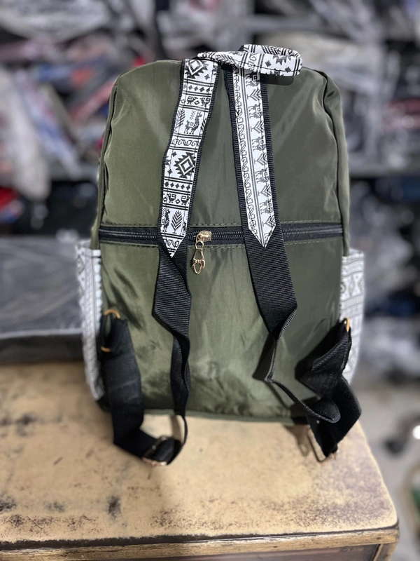 GUCCI PBH P072 14*12*6 Ethnic/Aztec Print Canvas Mini Backpack For Ladies/ Picnic - San Felix, 14*12*6