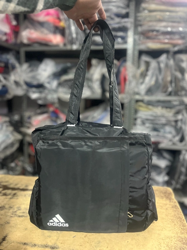 Adidas PBH P063 lightweight, collapsible tote bag or utility shoulder bag 16*14*6 - Black, 16*12*6