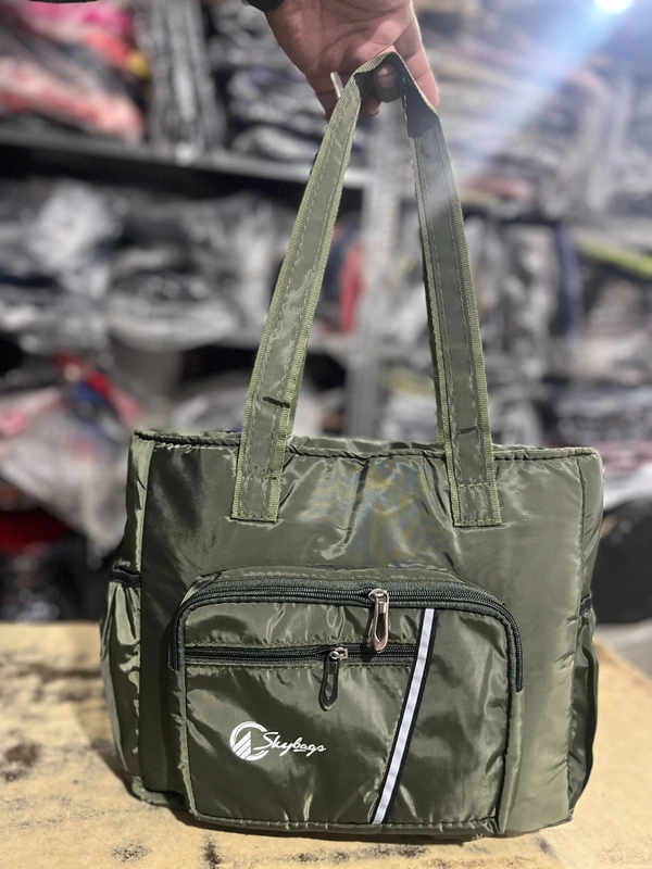 Skybag PBH P082 brown lightweight tote bag / Shopping Bag - County Green, 16*12*6