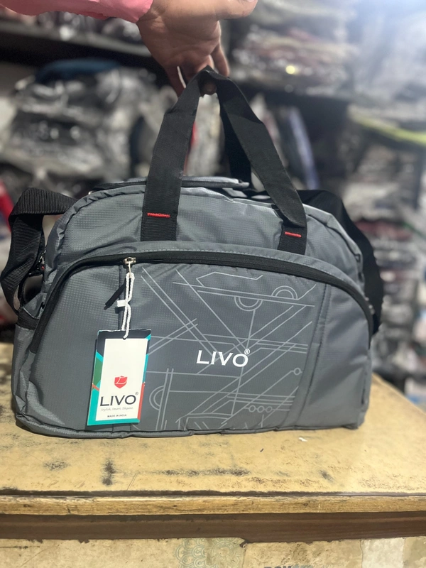 LIVO PBH P089 LIVO Gym/Travel Duffel Bag 20*12*11 - Pale Slate, 20*12*11