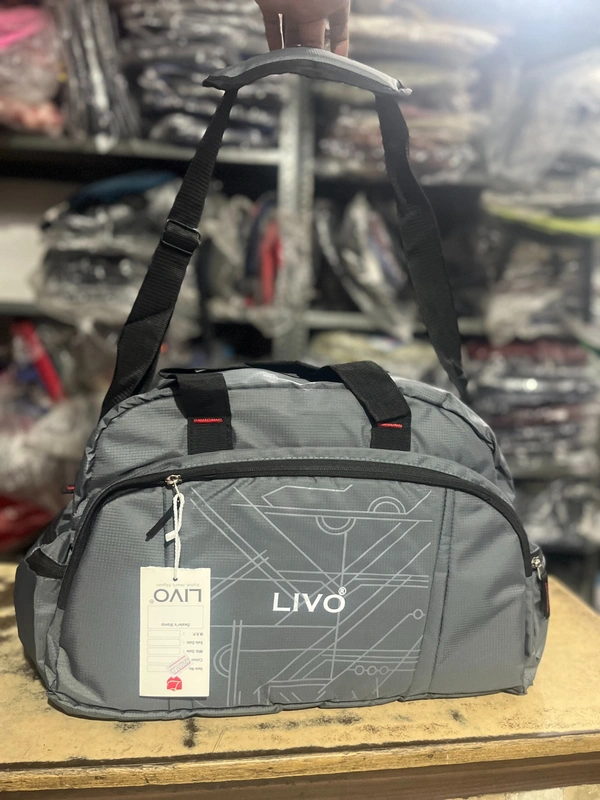 LIVO PBH P089 LIVO Gym/Travel Duffel Bag 20*12*11 - Pale Slate, 20*12*11