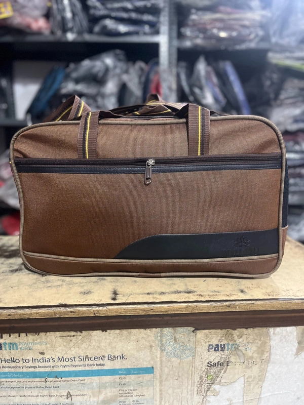 PBH P090 Trim Duffel Bag / Travel Bag 24*18*15 - Brown, 24*18*15