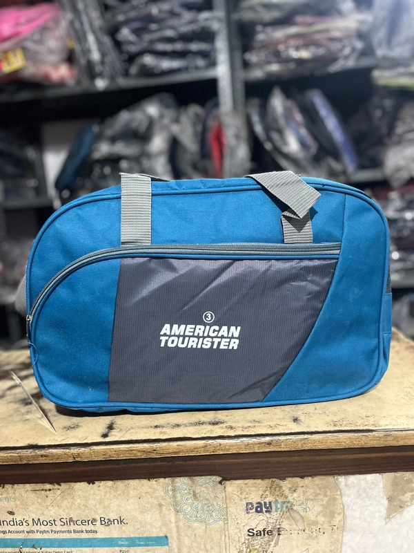 AMERICAN TOURISTER PBH p099 American Tourister Red & Black Duffel Bag 20*16*10 - Deep Sapphire, 20*16*10