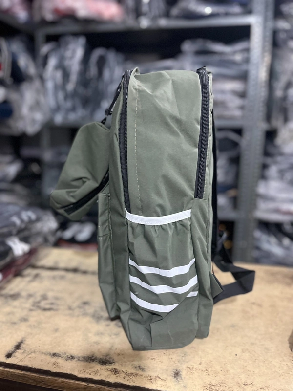 PBH P106 18*14*5 Fun & Functional Black Backpack with "Smile" Design Ladies Backpack - Green House, 18*14*5