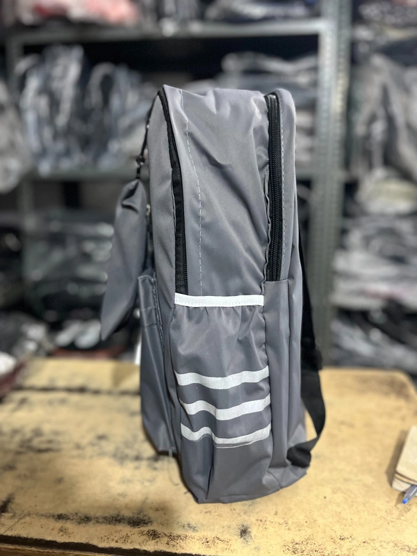 PBH P106 18*14*5 Fun & Functional Black Backpack with "Smile" Design Ladies Backpack - Dove Gray, 18*14*5