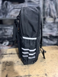 PBH P106 18*14*5 Fun & Functional Black Backpack with "Smile" Design Ladies Backpack - Midnight Moss, 18*14*5