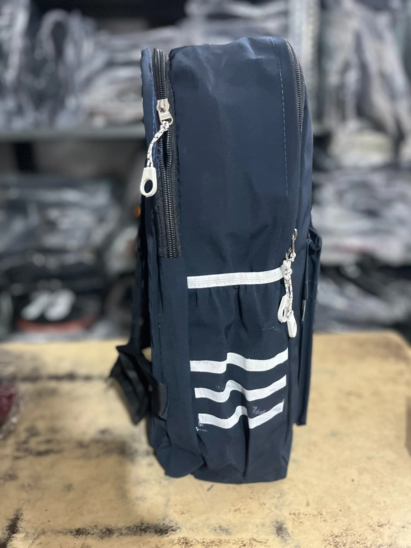 PBH P106 18*14*5 Fun & Functional Black Backpack with "Smile" Design Ladies Backpack - Deep Cove, 18*14*5