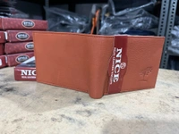 NICE "Nice" Real Leather Wallet / Gents Purse - Brown Bramble, 5*4