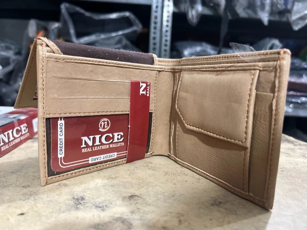 NICE "Nice" Real Leather Wallet / Gents Purse - Domino, 5*4