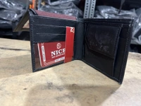 NICE "Nice" Real Leather Wallet / Gents Purse - Black, 5*4