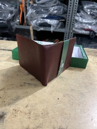 Woodland Men’s Premium Leather Wallet - Deep Bronze, 5*4