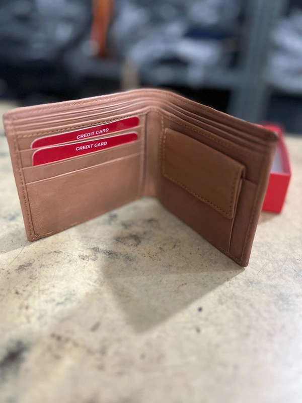 LEVIS Levi’s Classic Men’s Bi-Fold Leather Wallet / Gents Purse - Yukon Gold, 5*4