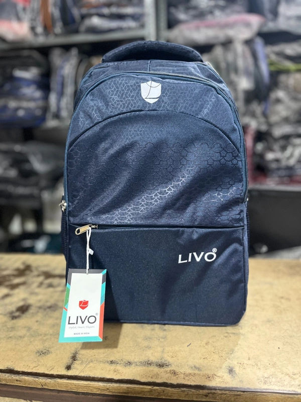 LIVO PBH P0112 18*14*8 LIVO Premium Multipurpose Backpack - Black Rock, 18*14*8