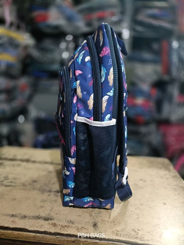 Pbh P003  Print 16*12*6 Soft Backpack - 16*12*6, Black