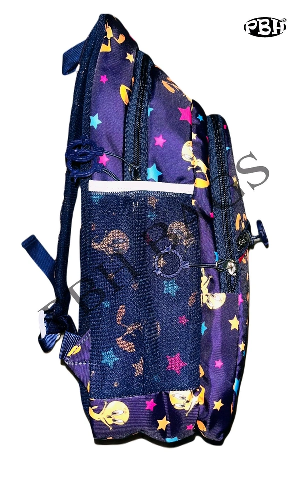 Pbh P003  Print 16*12*6 Soft Backpack - 16*12*6, Black