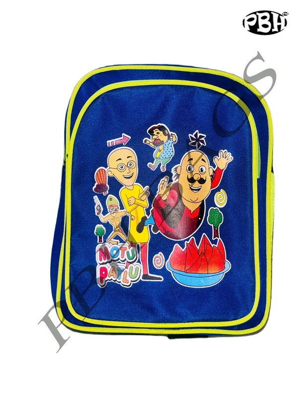 Pbh PBH P030 MOTU PATLU MEDIUM SCHOOL BACKPACK For Kids - 14*12*5, Royal Blue