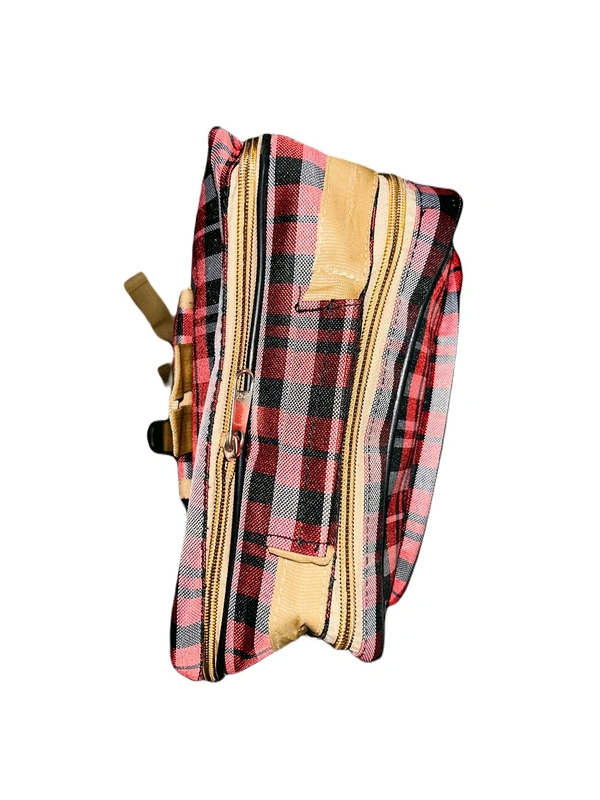 PBH P006 Check Backpack - 14*10*5, Red