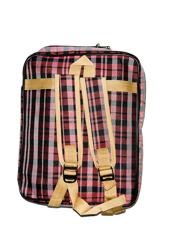 PBH P006 Check Backpack - 14*10*5, Red