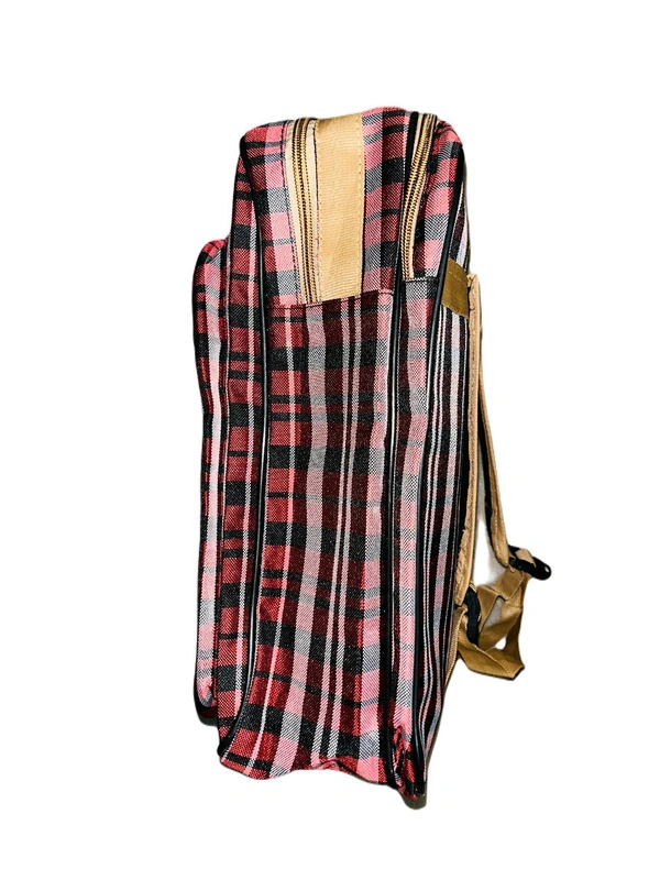 PBH P006 Check Backpack - 14*10*5, Red