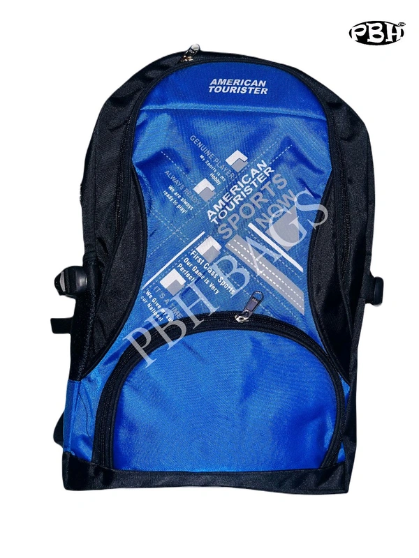 American Tourister Pbh P017 BACKPACK AT - Black Royal Blue, 18*14*7