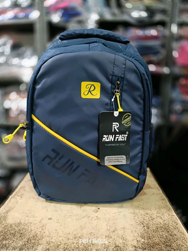 Run Fast Pbh P019 17*14*6 Laptop Lower Padded Soft Backpack - 18*14*7, Navy Blue