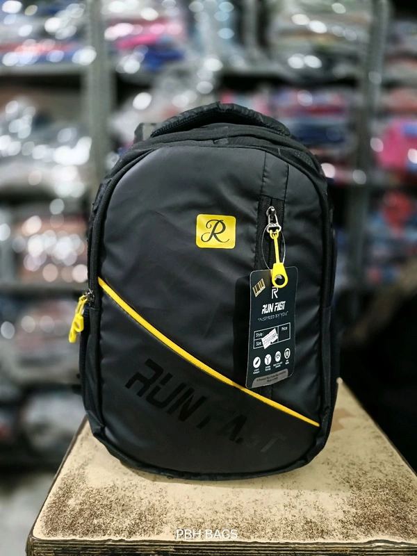 Run Fast Pbh P019 17*14*6 Laptop Lower Padded Soft Backpack - 18*14*7, Black