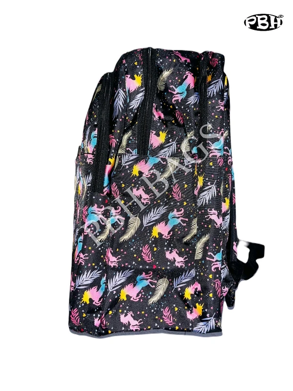Pbh P024 Print Backpacks - Black, 18*14*6