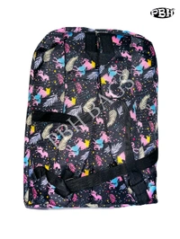 Pbh P024 Print Backpacks - Black, 18*14*6