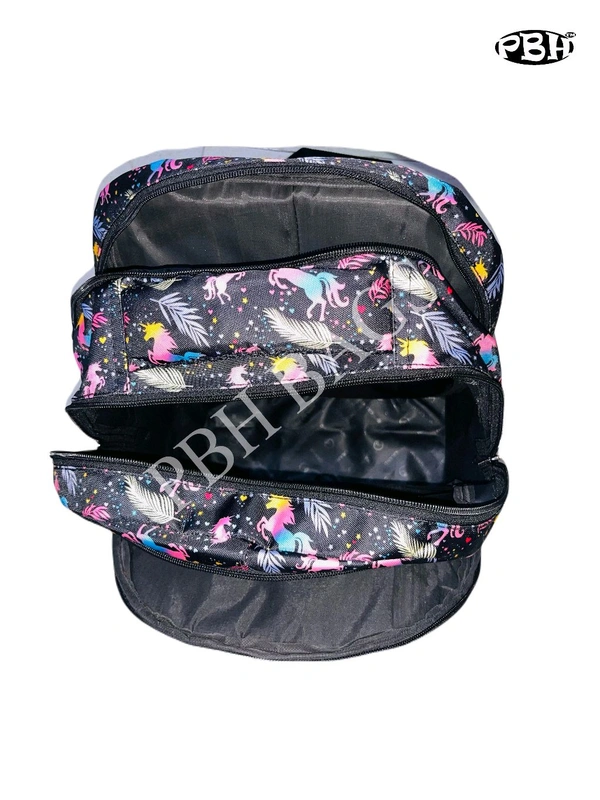 Pbh P024 Print Backpacks - Black, 18*14*6