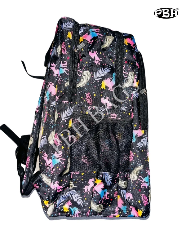 Pbh P024 Print Backpacks - Black, 18*14*6