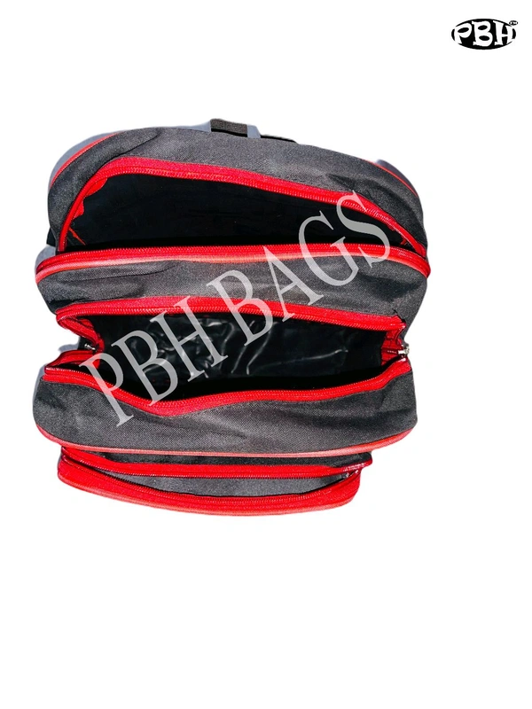 Pbh P013 Small Backpack - Red Black, 16*14*5