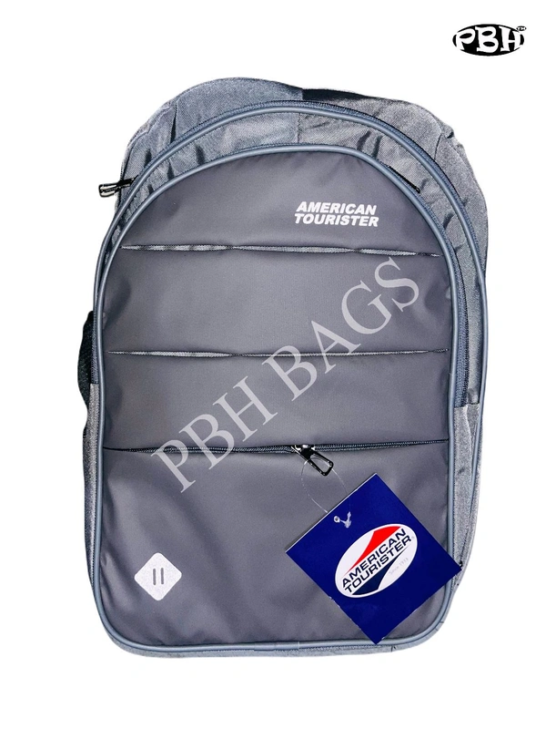 American Tourister Pbh P027 American Tourister Lower Padded Back Mash Laptop Pocket Backpack  - Silver, 18*15*8