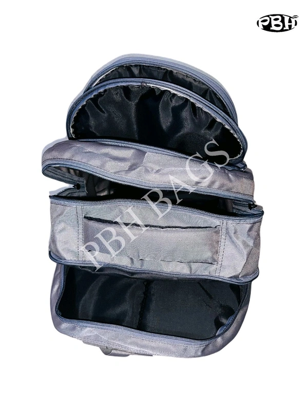 American Tourister Pbh P027 American Tourister Lower Padded Back Mash Laptop Pocket Backpack  - Silver, 18*15*8