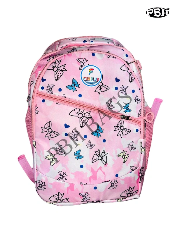 Pbh P028 Print Backpack - Pink Lace, 18*14*5