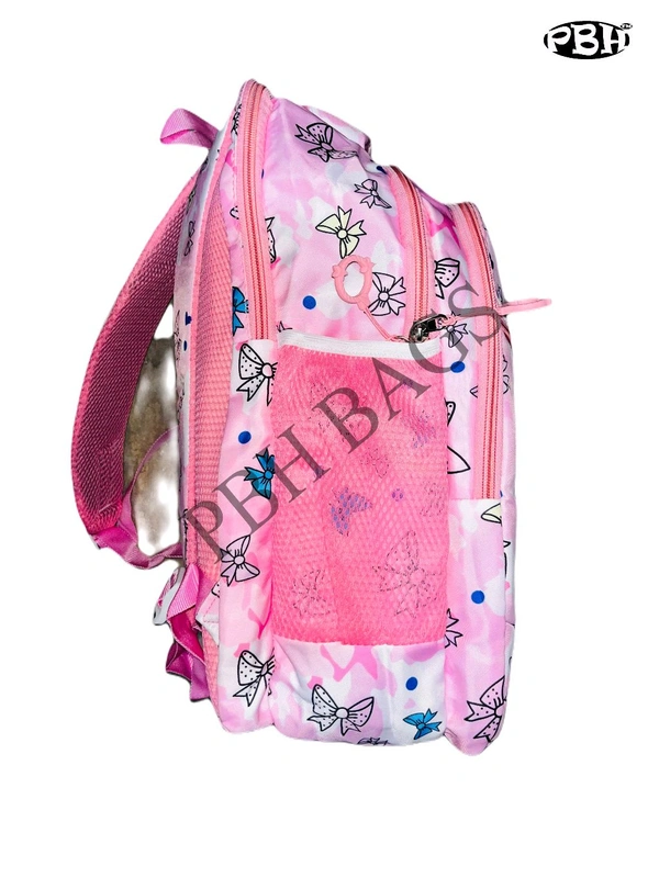 Pbh P028 Print Backpack - Pink Lace, 18*14*5