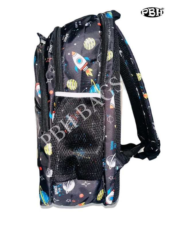 Pbh P028 Print Backpack - Black, 18*14*5