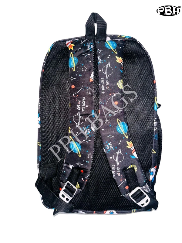 Pbh P028 Print Backpack - Black, 18*14*5