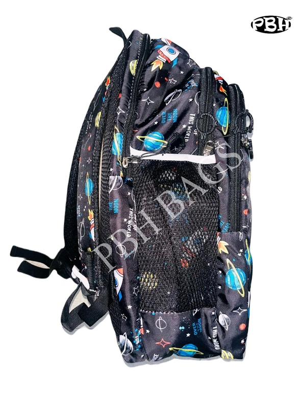 Pbh P028 Print Backpack - Black, 18*14*5