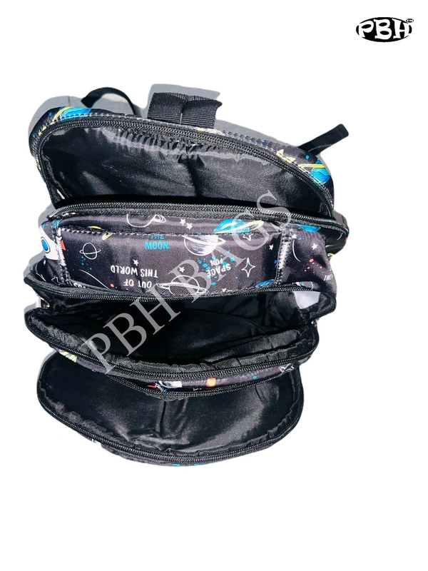 Pbh P028 Print Backpack - Black, 18*14*5