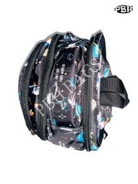 Pbh P028 Print Backpack - Black, 18*14*5