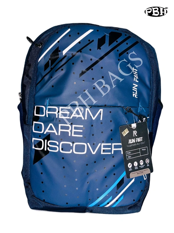 Run Fast PBH P032 1 Soft Backpack - Navy Blue, 18*14*6