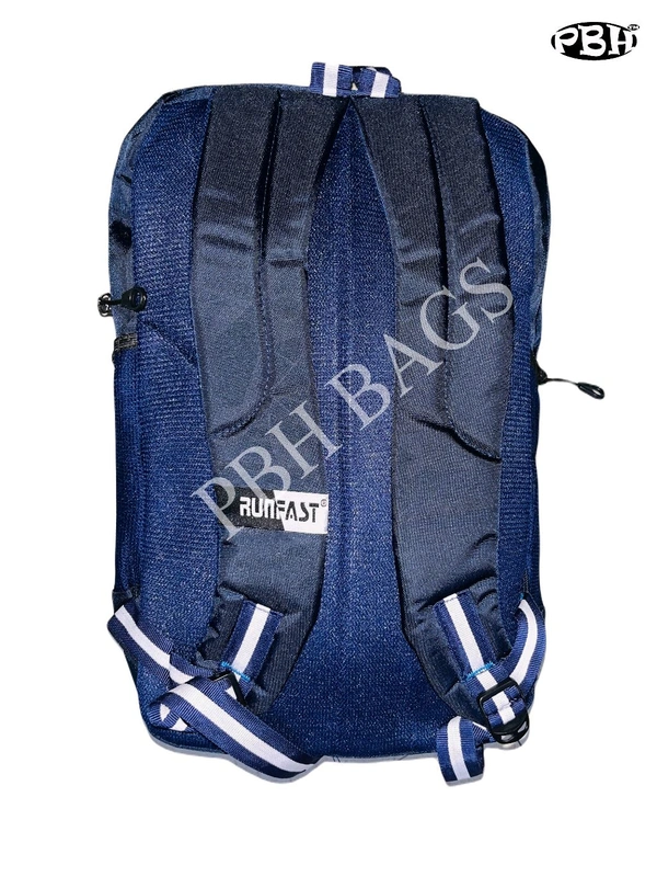 Run Fast PBH P032 1 Soft Backpack - Navy Blue, 18*14*6
