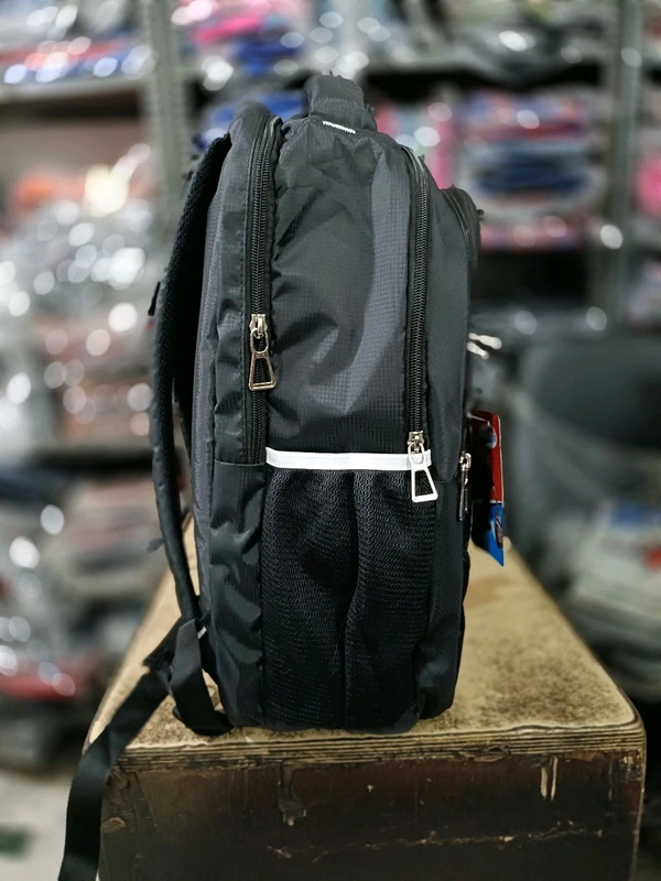 American Tourister Pbh AT P041 LAPTOP 18*14*6 SOFT POLYSTER WITH INNER POCKET LOWER PADDED BACKPACK - Black, 18*14*6