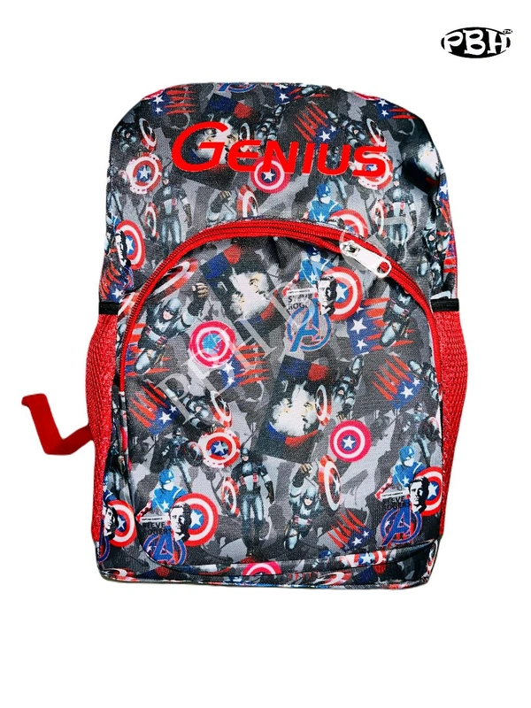 Pbh P043 Small Print Backpack - Gray, 14*12*5