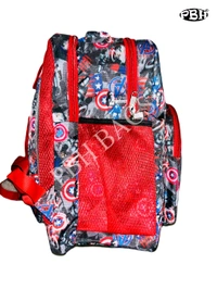 Pbh P043 Small Print Backpack - Gray, 14*12*5